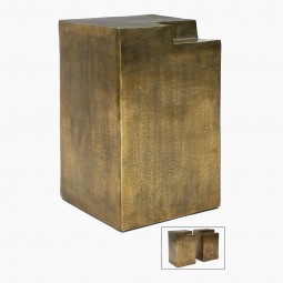 Bronze Finished Metal Side Table