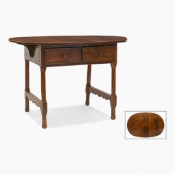Spanish Oval Walnut Table