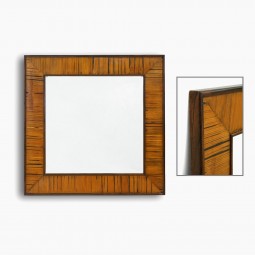 Palm Wood and Rosewood Mirror
