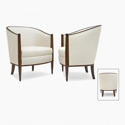 Pair of Curved Back Chairs