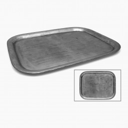 Rectangular Polished Steel Tray