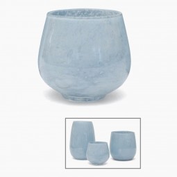 Light Blue Glass Vase