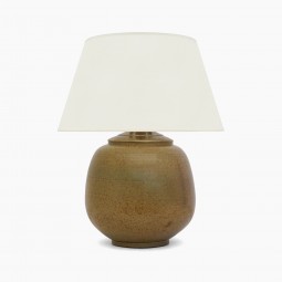 Taupe Stoneware Table Lamp