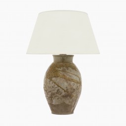 Ceramic Taupe Glazed Lamp