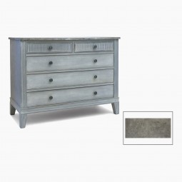 Blue/Gray Painted Commode