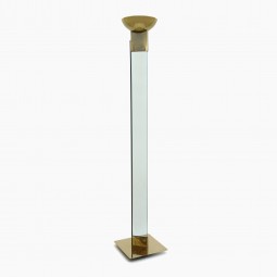 Brass and Glass Torchiere