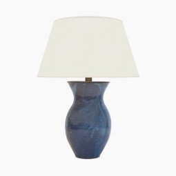 Blue Drip Glazed Table Lamp