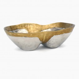 Aluminum and Brass Bowl