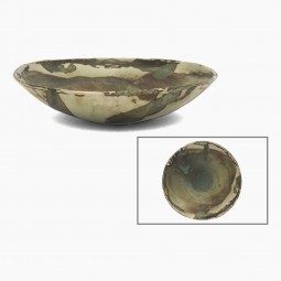 Green Drip Glazed Bowl