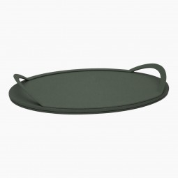 Oval Leather Tray