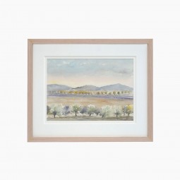 French Watercolor Landscape