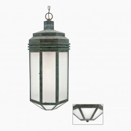 Large Patinated Iron Lantern