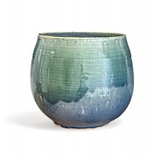 Green Drip Glaze Plant Pot