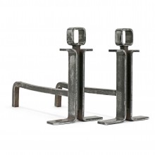 Pair of Steel Andirons