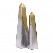 Aluminum and Brass Obelisks