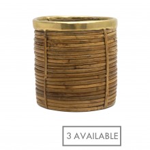 Circular Pencil Reeded Pot