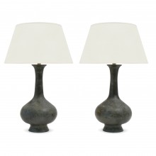 Pair of Bronze Table Lamps