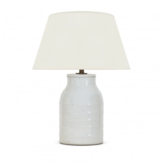 White Ironstone Table Lamp
(Lampshade not included)