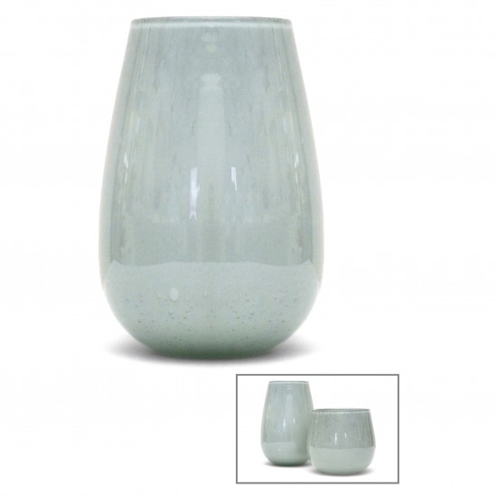 Gray Glass Vase