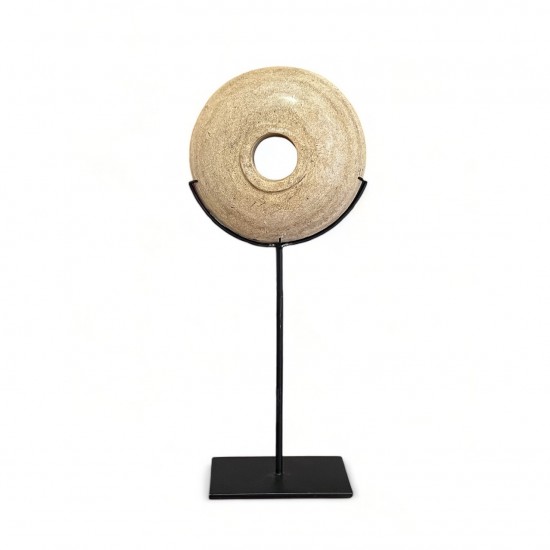 Stone Disc on Stand