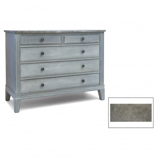 Blue/Gray Painted Commode