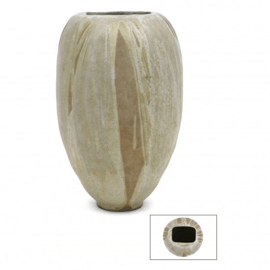 Very Large Drip Glazed Vase