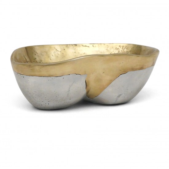 Aluminum and Brass Bowl