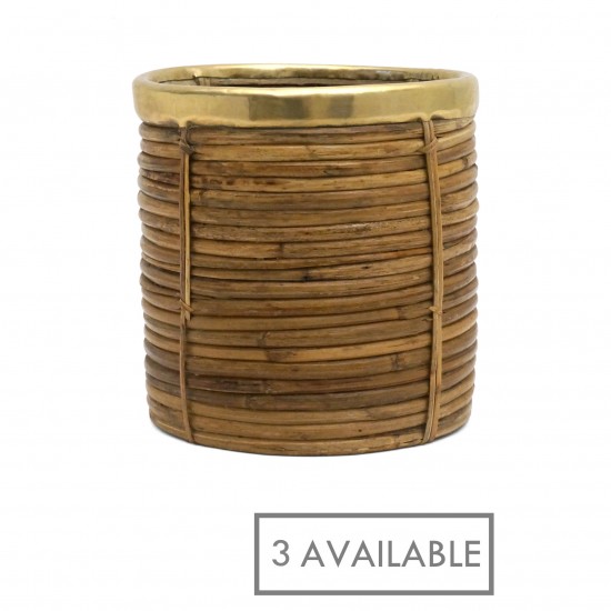 Circular Pencil Reeded Pot