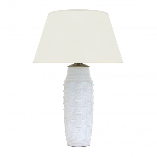 Tall White Ceramic Table Lamp