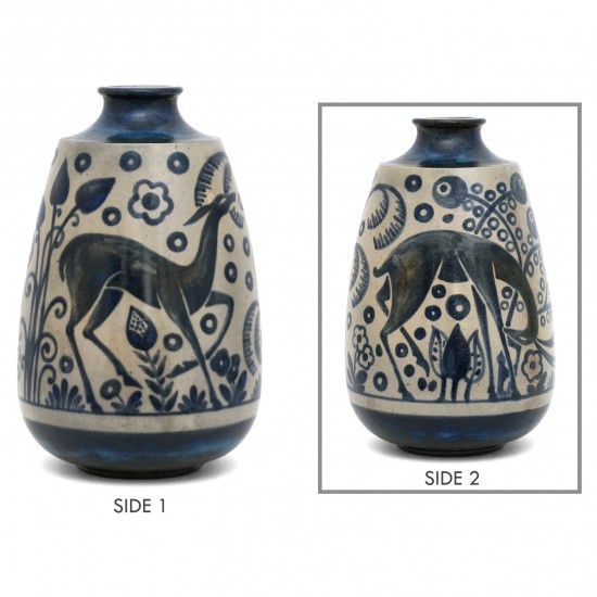 Large Primavera Vase with Deer