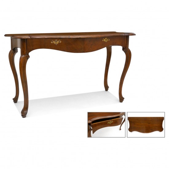 Italian Walnut Console Table